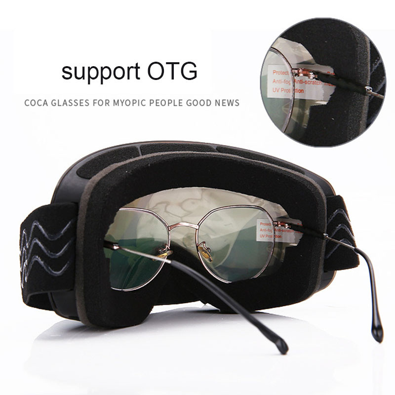 Nerasojanti slidinėjimo kaukė Dvisluoksniai lęšiai Vyriški Moteriški Sniego akiniai Žieminiai Lauko Sportas Neperšlampami Slidinėjimo Snieglenčių akiniai Įranga