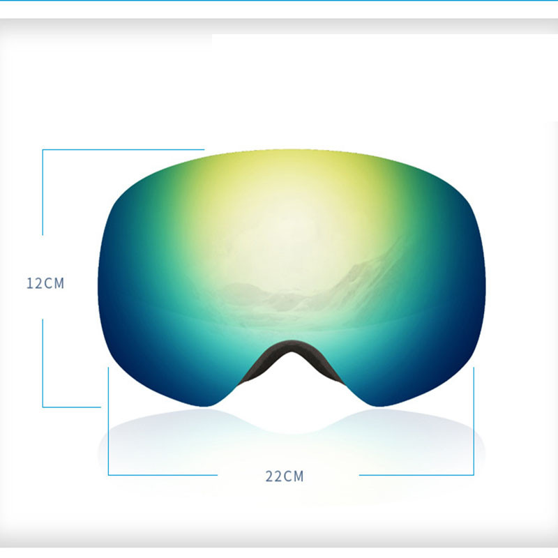 Nerasojanti slidinėjimo kaukė Dvisluoksniai lęšiai Vyriški Moteriški Sniego akiniai Žieminiai Lauko Sportas Neperšlampami Slidinėjimo Snieglenčių akiniai Įranga