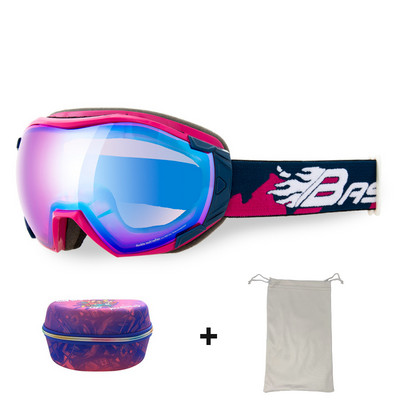 Ochelari de schi pentru adulți Bărbați Ochelari de soare cu două straturi anti-ceață pentru motociclete de zăpadă Femei UV400 pentru snowboard, motocross, ochelari de schi Mască