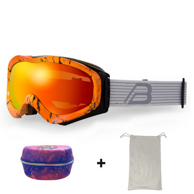 Ochelari de schi pentru adulți Bărbați Ochelari de soare cu două straturi anti-ceață pentru motociclete de zăpadă Femei UV400 pentru snowboard, motocross, ochelari de schi Mască