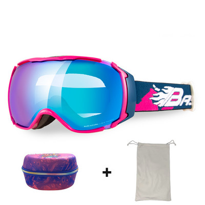 Ochelari de schi pentru adulți Bărbați Ochelari de soare cu două straturi anti-ceață pentru motociclete de zăpadă Femei UV400 pentru snowboard, motocross, ochelari de schi Mască