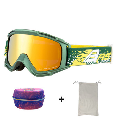 Ochelari de schi pentru adulți Bărbați Ochelari de soare cu două straturi anti-ceață pentru motociclete de zăpadă Femei UV400 pentru snowboard, motocross, ochelari de schi Mască