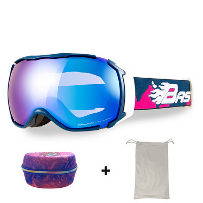 Ochelari de schi pentru adulți Bărbați Ochelari de soare cu două straturi anti-ceață pentru motociclete de zăpadă Femei UV400 pentru snowboard, motocross, ochelari de schi Mască