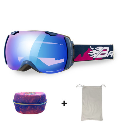 Ochelari de schi pentru adulți Bărbați Ochelari de soare cu două straturi anti-ceață pentru motociclete de zăpadă Femei UV400 pentru snowboard, motocross, ochelari de schi Mască