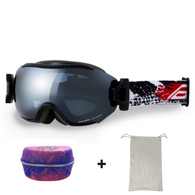 Ochelari de schi pentru adulți Bărbați Ochelari de soare cu două straturi anti-ceață pentru motociclete de zăpadă Femei UV400 pentru snowboard, motocross, ochelari de schi Mască