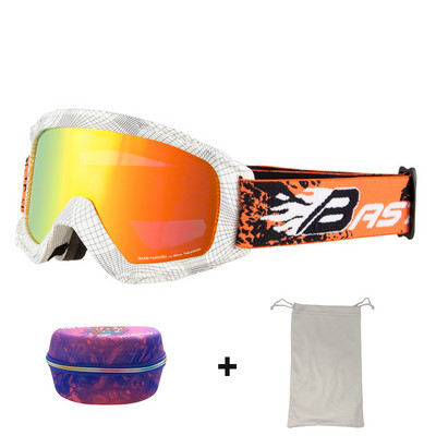 Ochelari de schi pentru adulți Bărbați Ochelari de soare cu două straturi anti-ceață pentru motociclete de zăpadă Femei UV400 pentru snowboard, motocross, ochelari de schi Mască