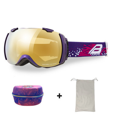 Ochelari de schi pentru adulți Bărbați Ochelari de soare cu două straturi anti-ceață pentru motociclete de zăpadă Femei UV400 pentru snowboard, motocross, ochelari de schi Mască