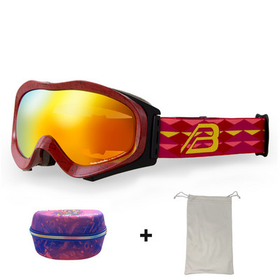 Ochelari de schi pentru adulți Bărbați Ochelari de soare cu două straturi anti-ceață pentru motociclete de zăpadă Femei UV400 pentru snowboard, motocross, ochelari de schi Mască