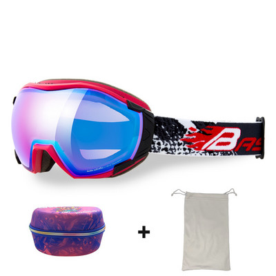 Ochelari de schi pentru adulți Bărbați Ochelari de soare cu două straturi anti-ceață pentru motociclete de zăpadă Femei UV400 pentru snowboard, motocross, ochelari de schi Mască