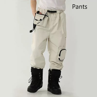 Žieminės slidinėjimo kelnės Vyriški kombinezonai Šilti sniego kelnės Moteriški lauko sportiniai dviračiai snieglenčių kelnės Vėjo nepraleidžiantys vandeniui atsparūs drabužiai