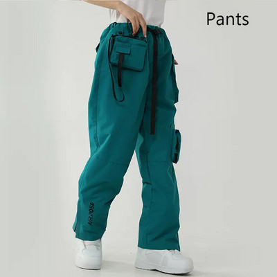 Žieminės slidinėjimo kelnės Vyriški kombinezonai Šilti sniego kelnės Moteriški lauko sportiniai dviračiai snieglenčių kelnės Vėjo nepraleidžiantys vandeniui atsparūs drabužiai