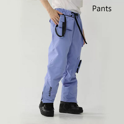 Žieminės slidinėjimo kelnės Vyriški kombinezonai Šilti sniego kelnės Moteriški lauko sportiniai dviračiai snieglenčių kelnės Vėjo nepraleidžiantys vandeniui atsparūs drabužiai