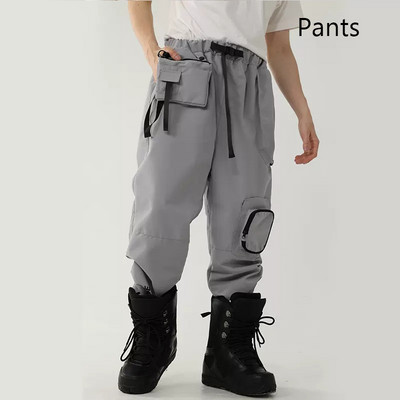 Žieminės slidinėjimo kelnės Vyriški kombinezonai Šilti sniego kelnės Moteriški lauko sportiniai dviračiai snieglenčių kelnės Vėjo nepraleidžiantys vandeniui atsparūs drabužiai