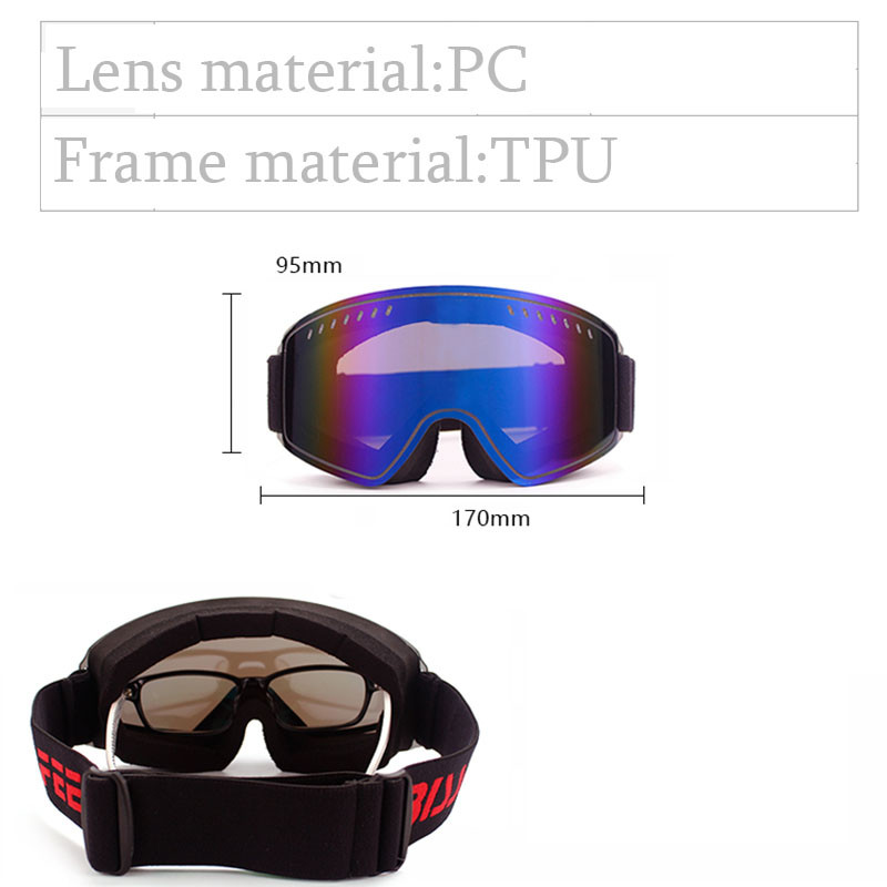 2022 m. nauji dviejų sluoksnių slidinėjimo akiniai nuo rasojimo lauko sportiniai akiniai vyrams, moterims, slidinėjimui nuo sniego, apsaugantys nuo vėjo snieglenčių akiniai