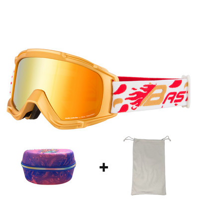 Slidinėjimo akiniai dvisluoksniai nuo rūko moterims UV400 slidinėjimo suaugusiems snieglenčių vyrams Sniego motociklo akiniai nuo saulės Motokroso slidinėjimo akinių kaukė