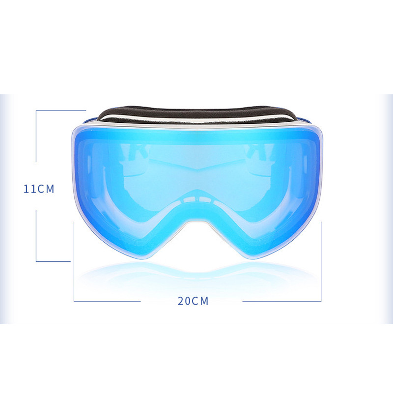 Dvisluoksniai moteriški sniego akiniai Magnetiniai moteriški slidinėjimo akiniai sportiniai vyriški akiniai nuo rasojimo kalnų lauko vyriškos motociklų kaukės