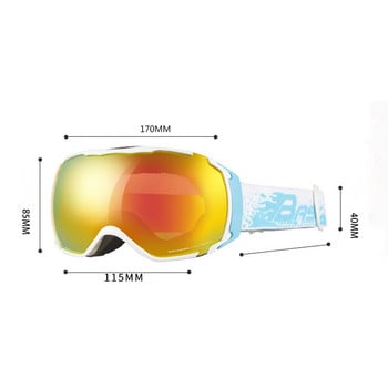 Χειμερινά Ανδρικά Γυαλιά Χιονιού Αντιθαμβωτικά Γυναικεία Γυαλιά Σκι Διπλού Φακού Μαγνητικά Γυναικεία Γυαλιά Γυναικεία Γυαλιά Mountian Man Γυαλιά μοτοσικλέτας