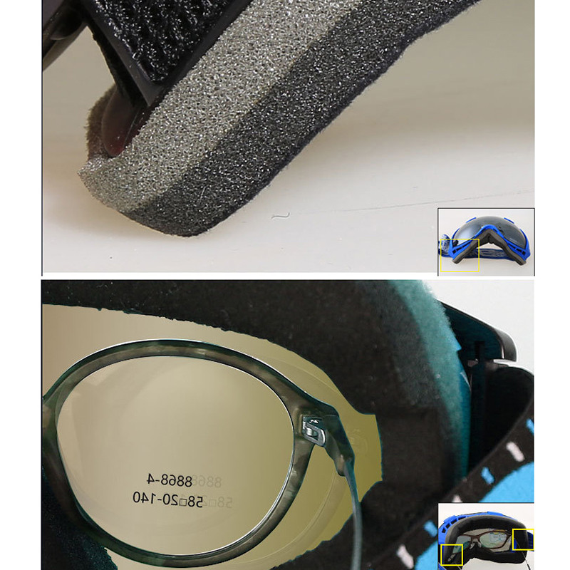 Sportas nuo rasojimo moterims Vyriški slidinėjimo akiniai Žieminiai vyriški snieglenčių akiniai kalnų moteriški motociklo kaukė Dvigubi lęšiai slidinėjimo akiniai