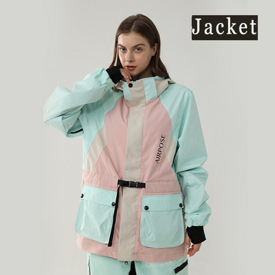 Vrhunska skijaška jakna Žene Muškarci Jakna za sport na otvorenom Snowboard Snježna jakna Hoodie Zimska odjeća Široka vjetrootporna vodootporna jakna za snijeg