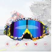 Dvoslojne skijaške naočale Sport na otvorenom Motociklističke muške ženske maske za snijeg Motorne sanke Skijanje Biciklizam Vjetrootporne naočale za snowboard