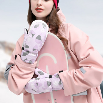 Нови ски ръкавици, удебелени топли ръкавици със сензорен екран, езда на открито, алпинизъм, сноуборд, ски ръкавици, ветроустойчиви водоустойчиви дамски