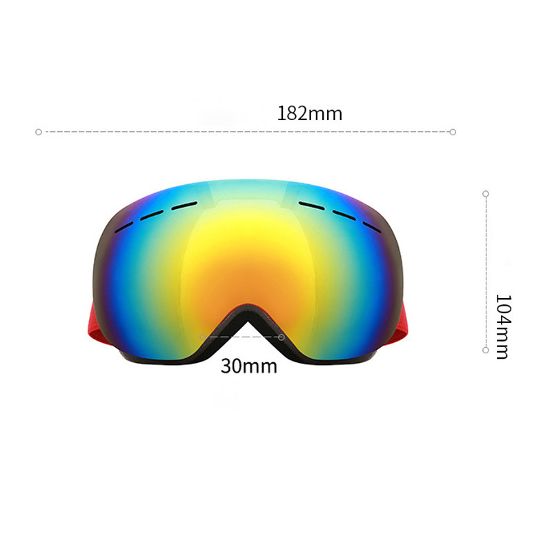 Dvoslojne muške Motocross Googles Sport Ženske magnetne snježne naočale protiv magljenja Ženske skijaške naočale Planinske muške moto maske