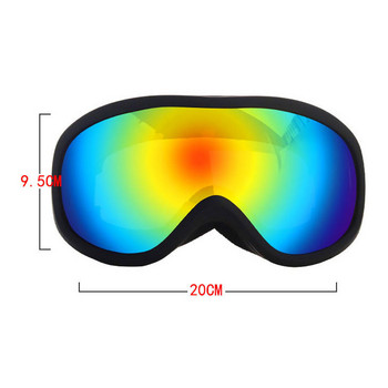 2022 Нови двуслойни ски очила против замъгляване ветроустойчиви очила сняг спорт на открито ски колоездене сноуборд маска за мъже жени