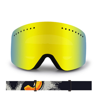 2022 Nouă mască de schi anti-aburire cu două straturi Ochelari de protecție pentru sport în aer liber Bărbați, femei, zăpadă, anti-vânt, schi, ciclism, snowboard, ochelari