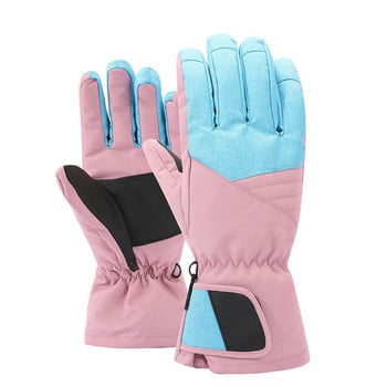 2022 Водоустойчиви зимни женски ръкавици за сняг Топли мъжки ръкавици за сноуборд Отопляеми женски ски ръкавици Спорт на открито Мъжки планински дрехи