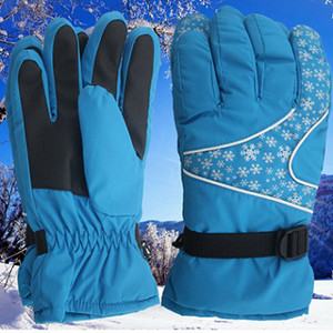 Ρυθμιζόμενο ελεύθερο μέγεθος Χειμερινά αδιάβροχα γάντια σκι Ζεστά γάντια σκι Γυναικείες αδιάβροχα αθλητικά γάντια ποδηλασίας εξωτερικού χώρου για τρέξιμο