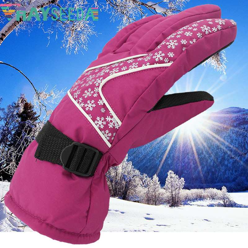 Ρυθμιζόμενο ελεύθερο μέγεθος Χειμερινά αδιάβροχα γάντια σκι Ζεστά γάντια σκι Γυναικείες αδιάβροχα αθλητικά γάντια ποδηλασίας εξωτερικού χώρου για τρέξιμο