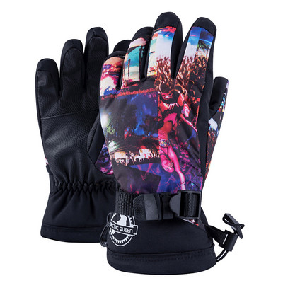 Vyrai Moterys Vaikai Žieminės slidinėjimo pirštinės Vėjo nepraleidžiančios vandeniui Šiltos snieglenčių pirštinės Jutiklinis ekranas Lauke Neslystančios dviračių slidinėjimo pirštinės