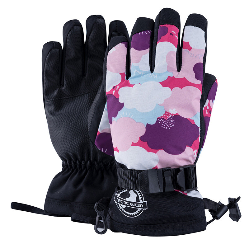 Vyrai Moterys Vaikai Žieminės slidinėjimo pirštinės Vėjo nepraleidžiančios vandeniui Šiltos snieglenčių pirštinės Jutiklinis ekranas Lauke Neslystančios dviračių slidinėjimo pirštinės