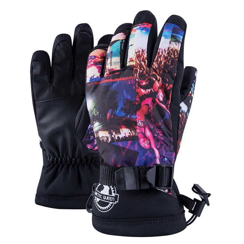 Vyrai Moterys Vaikai Žieminės slidinėjimo pirštinės Vėjo nepraleidžiančios vandeniui Šiltos snieglenčių pirštinės Jutiklinis ekranas Lauke Neslystančios dviračių slidinėjimo pirštinės