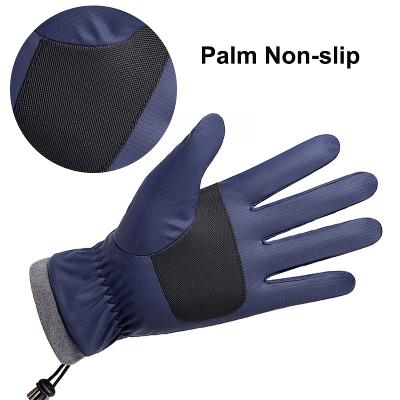 Nauja, atspari vėjui ir vandeniui išlaikyti šiltą slidinėjimo pirštinės žiemos plius aksomo storinimo vyriškos sniego pirštinės pirštai, liečiamas ekranas, slidinėjimo įranga