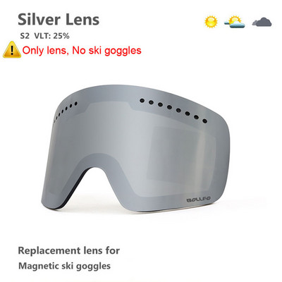 „Loogdeel“ slidinėjimo akiniai su magnetiniu dvigubo sluoksnio poliarizuotu objektyvu slidinėjimo nuo rasojimo UV400 snieglenčių akiniai vyrams, moteriški slidinėjimo akiniai