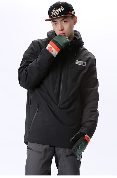 RUNNING RIVER Gamintojas Vyriškas snieglenčių gobtuvas 2022 m. Aukštos kokybės lauko sportinė snieglenčių striukė su gobtuvu 4 spalvos 6 dydžiai 2455