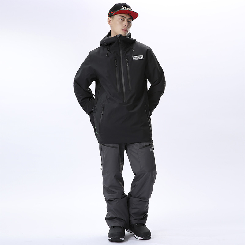 RUNNING RIVER Gamintojas Vyriškas snieglenčių gobtuvas 2022 m. Aukštos kokybės lauko sportinė snieglenčių striukė su gobtuvu 4 spalvos 6 dydžiai 2455