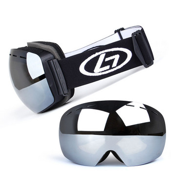 Очила за сноуборд против замъгляване, сферична леща, големи ски очила за мъже, жени, младежки ски очила, каска UV400 защита