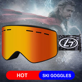 Loogdeel magnetinis UV dvigubas objektyvas slidinėjimo snieglenčių akiniai HD moterims, vyriški, slidinėjimo akiniai UV 400 apsauga nuo sniego akiniai suaugusiems nuo rasojimo