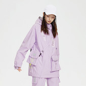 Naujas Slidinėjimo kostiumas Moteriškiausias lauko sportinis snieglenčių striukė su gobtuvu, vėjui nepralaidi, vandeniui atspari slidinėjimo striukė Šilti megztiniai žieminiai drabužiai