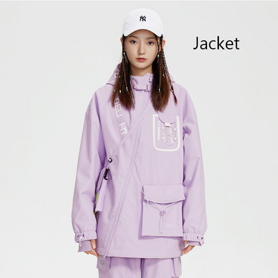 Naujas Slidinėjimo kostiumas Moteriškiausias lauko sportinis snieglenčių striukė su gobtuvu, vėjui nepralaidi, vandeniui atspari slidinėjimo striukė Šilti megztiniai žieminiai drabužiai