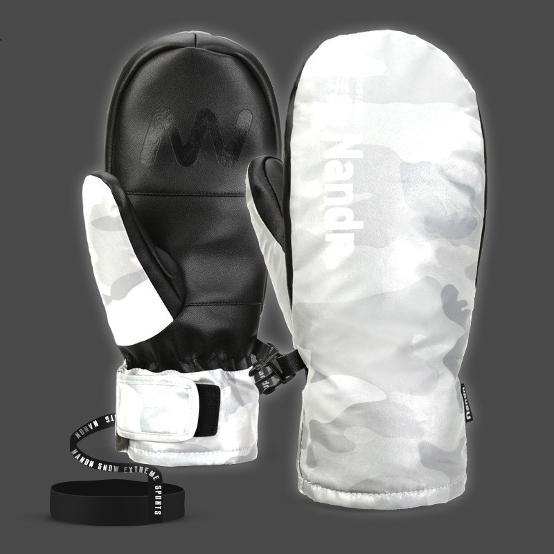 2022 m. naujos slidinėjimo pirštinės, sportinės motociklai, vyriškos, moteriškos, šiltos žieminės vilnos pirštinės, vandeniui atsparios snieglentės jutikliniam ekranui skirtos slidinėjimo pirštinės