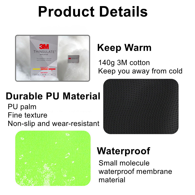 Šiltos žiemos slidinėjimo pirštinės, atsparios vėjui, vaikams, slidinėjimas dviračiu, laipiojimas lauke, vandeniui atsparios animacinių filmų slidinėjimo pirštinės