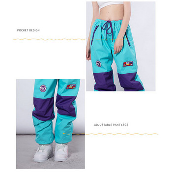 Ски панталони Дамски панталони за сняг Мъжки ветроустойчиви водоустойчиви зимни женски ски панталони Гащеризон Термален топъл планински сноуборд панталон