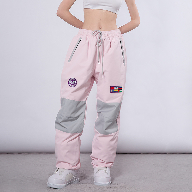 Slidinėjimo kelnės Moteriškos Sniego kelnės Vyriškos Vėjui atsparios vandeniui Žieminės Moteriškos Slidinėjimo Kelnės Kombinezonai Šiltas kalnų snieglenčių kelnės