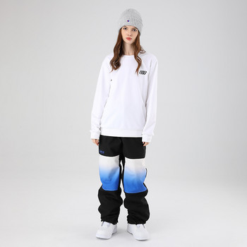 Παντελόνι Snowboard 2022 για Άντρες Γυναικεία Μόδα Χειμερινό Παντελόνι Χιονιού Αδιάβροχο Αντιανεμικό Θερμικό Χαλαρό Παντελόνι Χιονιού Παντελόνια Ζευγάρια