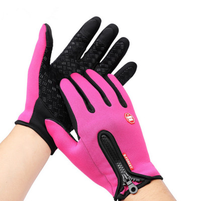 Slidinėjimo pirštinės Šiltos pirštinės jutiklinio ekrano pirštinės, atsparios vėjui, atsparios vėjui, šaltam orui, sustorėjusios terminės pirštinės, lauko bėgimas dviračiu