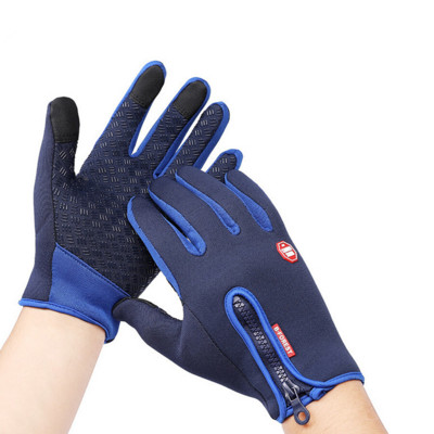 Slidinėjimo pirštinės Šiltos pirštinės jutiklinio ekrano pirštinės, atsparios vėjui, atsparios vėjui, šaltam orui, sustorėjusios terminės pirštinės, lauko bėgimas dviračiu