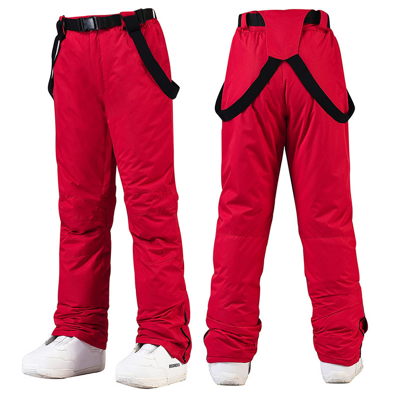 Žieminės storos šiltos kalnų slidinėjimo kelnės Vyrai Moterys Mėgėjai Vėjui nepralaidūs vandeniui Kelnės Sniego snieglenčių kelnės plius dydis
